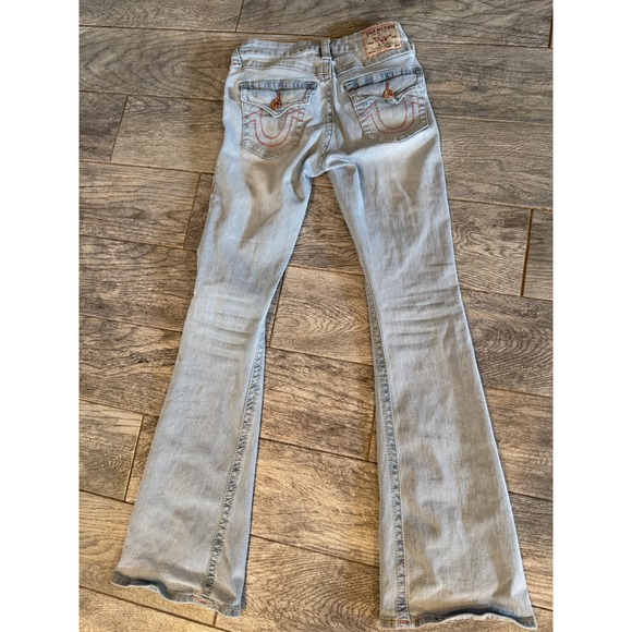 True Religion Denim - True Religion Joey Mid Rise Flare Jeans Womens 26 Bootcut Y2K Distressed Boot‎